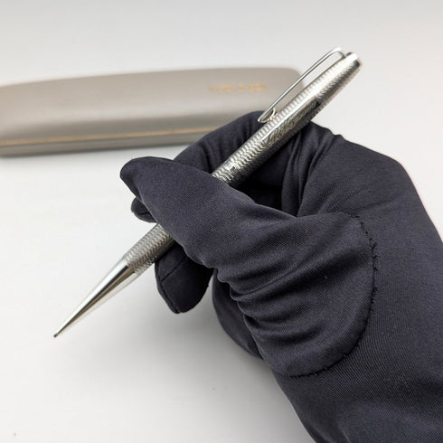 1964 British Yard O' Red Sterling Silver Push-Pull Pencil in Case